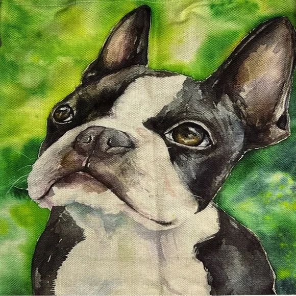 Eco-Friendly Adorable Boston Terrier Folding Tote Bag - Picture 6 of 12